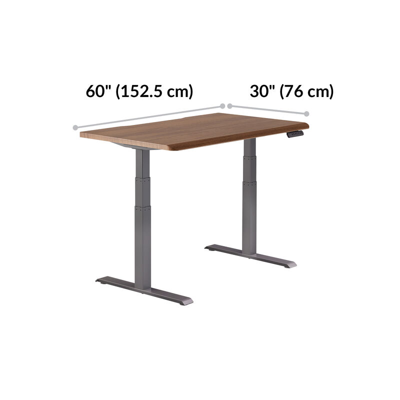 front view of desk with measurements image number null